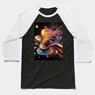 Multicolor digital art: an explosion of creativity. Baseball T-Shirt